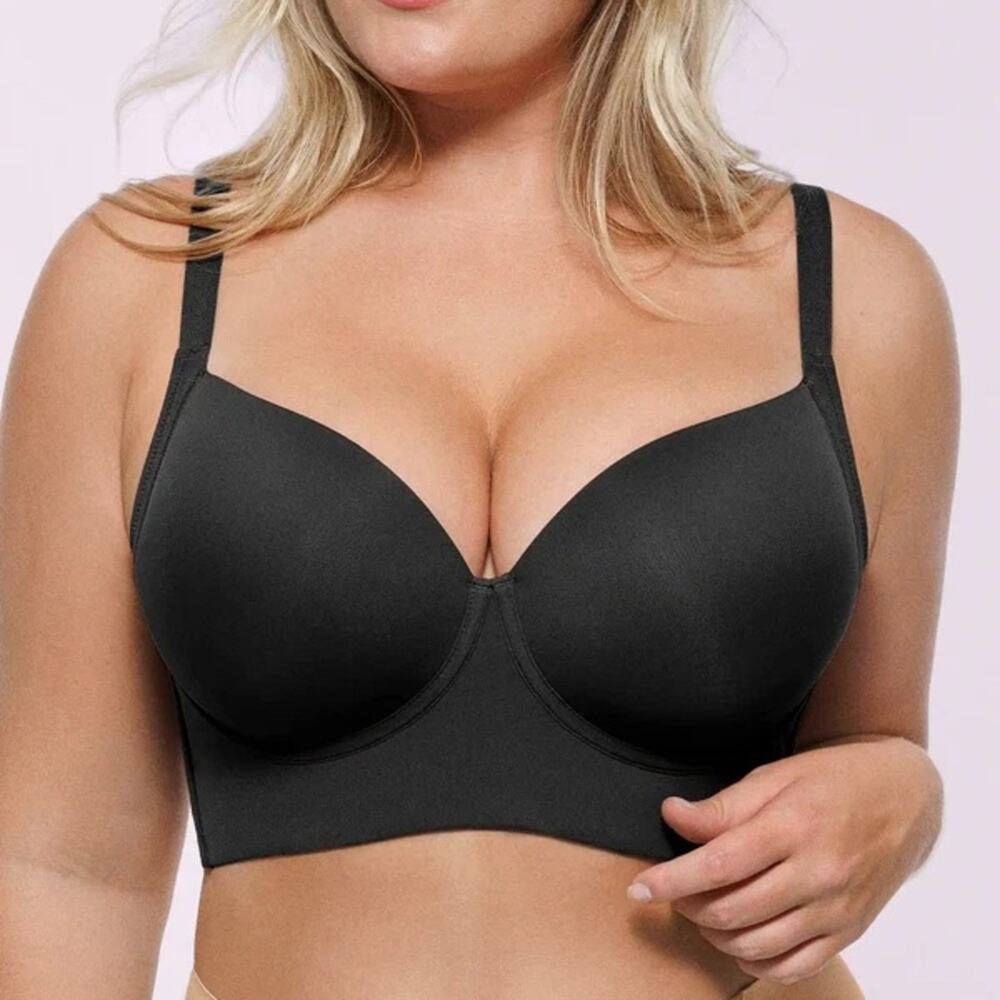 Shapellx Everyday Smooth T-Shirt Bra - Black 34DDD